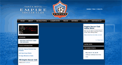 Desktop Screenshot of empiresoccerclub.net